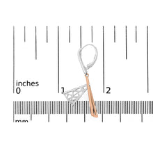 14K Rose and White Gold 3/8 Cttw Diamond Windchime Drop and Dangle Earring (G-H Color, SI1-SI2 Clarity)-4