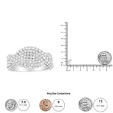 18K White Gold Cluster 2 1/4 Cttw Diamond Fashion Ring (F-G Color, VS1-VS2 Clarity)-4 thumbnail 5