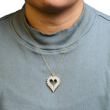 .925 Sterling Silver 3.00 Cttw Round Cut Diamond Cluster Heart 18