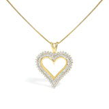 .925 Sterling Silver Diamond Heart 18