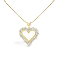 .925 Sterling Silver Diamond Heart 18