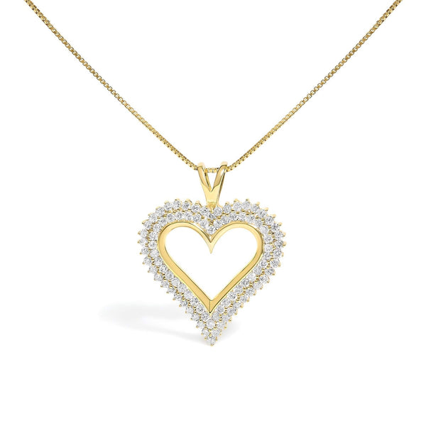 .925 Sterling Silver Diamond Heart 18