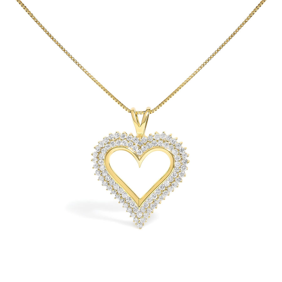 .925 Sterling Silver Diamond Heart 18