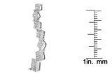 10K White Gold 1 cttw Diamond Snake Curved Pendant Necklace (H-I, I1-I2)-3 thumbnail 4