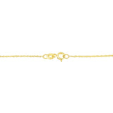 14K Yellow Gold Plated .925 Sterling Silver 1.0 Cttw Round and Baguette-Cut Diamond Composite Hearth 18