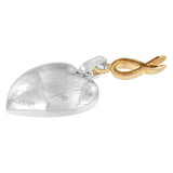 10K Yellow Gold Over Silver Heart Pendant Necklace-3 thumbnail 4