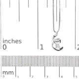 10K White Gold 1/10 Cttw Diamond Solitaire Spiral 18