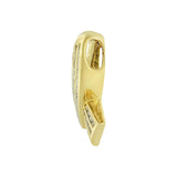 14K Yellow Gold 2 5/8 cttw Channel Set White Diamond Awareness Ribbon Pendant Necklace (G-H Color, VS1-VS2 Clarity) - NO CHAIN-3 thumbnail 4