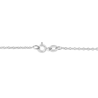.925 Sterling Silver 1/10 Cttw Round Brilliant-Cut Diamond Accented Open Heart with Love 18