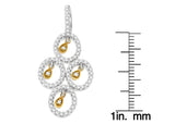 14K Two- Toned Gold 2/5 cttw Round Diamond Pendant Necklace (H-I, I1-I2)-3 thumbnail 4
