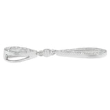 14 White Gold 1/4 cttw Round Cut Diamond Double Tear Drop Pendant Necklace (H-I, I2-I3)-2 thumbnail 3