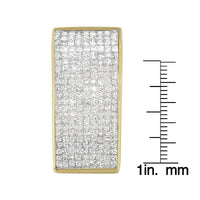 14K Yellow Gold Princess Cut Diamond Block Pendant Necklace (2 5/8 cttw, H-I Color, SI2-I1 Clarity)