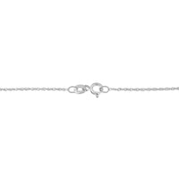 .925 Sterling Silver 1 1/4 Cttw Round and Baguette-Cut Diamond Composite Heart 18
