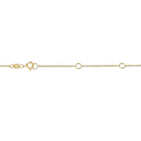 10K Yellow Gold 3/10 Carat Round Brilliant-Cut Diamond Modern Bezel-Set Solitaire 16