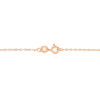 AGS Certified 10K Rose Gold 1/5 Cttw Bezel Set Round Diamond Solitaire 16-18