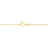 14K Yellow Gold Plated .925 Sterling Silver 1/2 Cttw Color Treated Diamond Square Pendant Necklace (Blue, Yellow, I2-I3 Clarity)-3 thumbnail 4