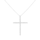 .925 Sterling Silver 3.0 Cttw Round Shape Diamond 1-1/2