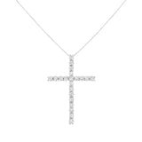 .925 Sterling Silver 4.0 Cttw Diamond 2-1/4