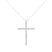 .925 Sterling Silver 4.0 Cttw Diamond 2-1/4