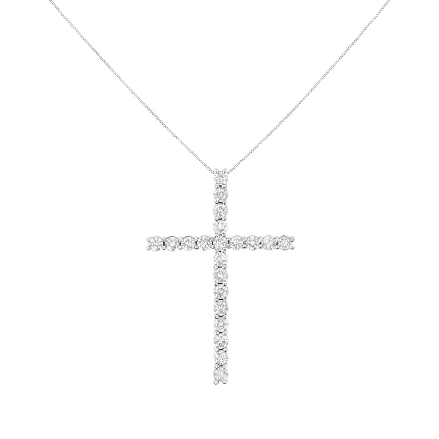 .925 Sterling Silver 4.0 Cttw Diamond 2-1/4