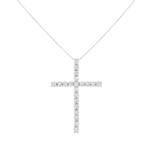 .925 Sterling Silver 4.0 Cttw Diamond 2-1/4