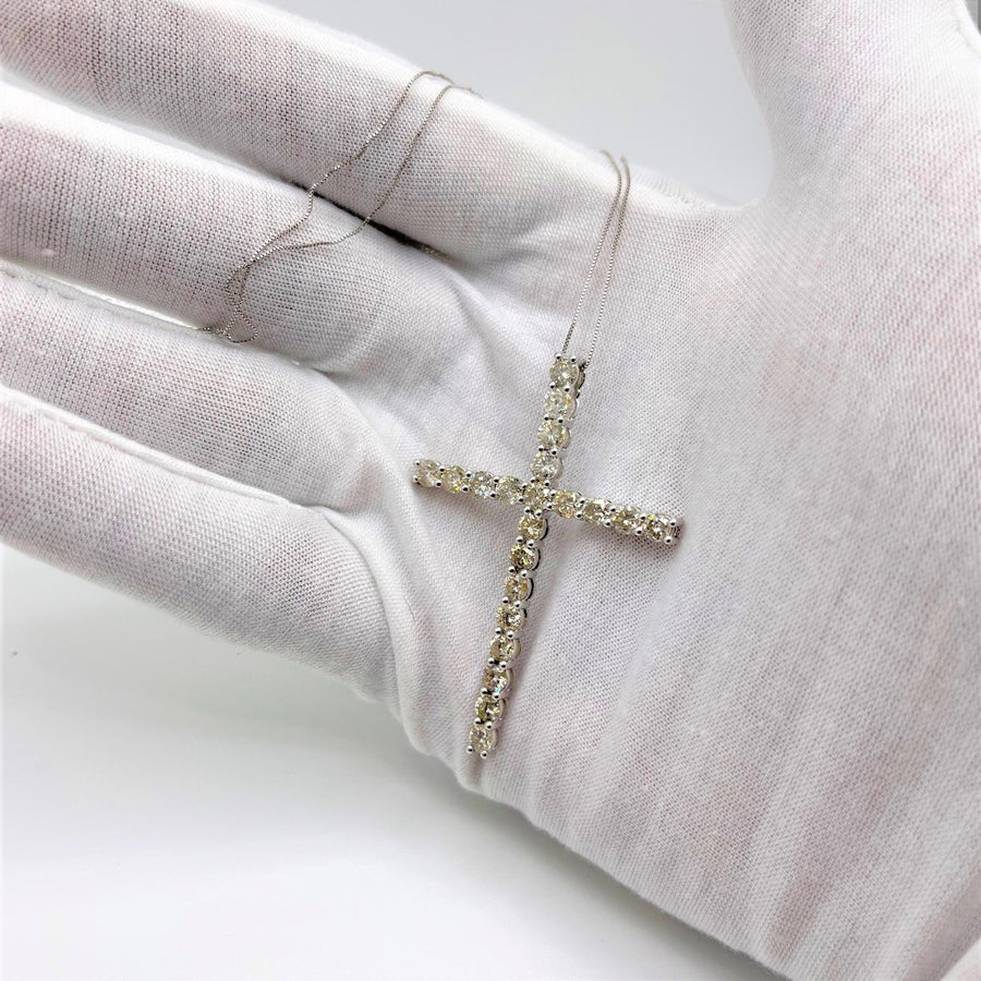 .925 Sterling Silver 4.0 Cttw Diamond 2-1/4