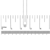 14K White Gold 1.00 Cttw Bezel Set Round Lab-Grown Diamond Solitaire 18