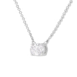 IGI Certified 14k White Gold 1/2 cttw Lab Grown Oval Shape Solitaire Diamond East West 18