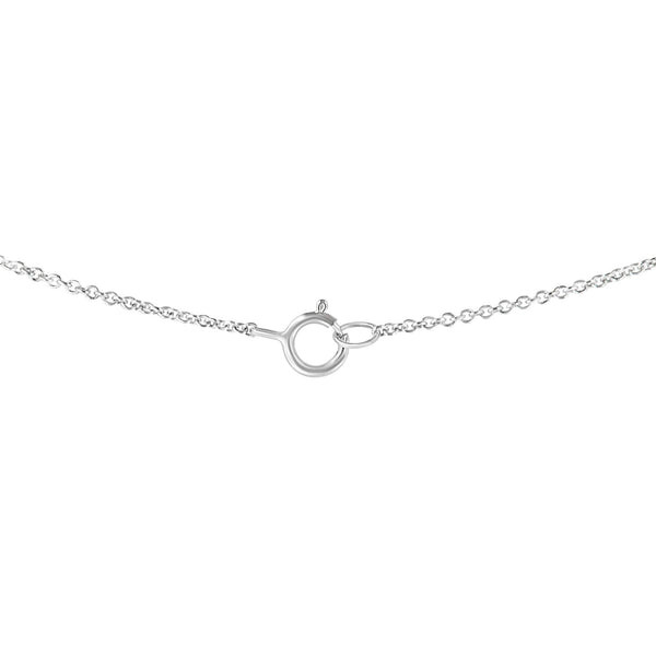 IGI Certified 10K White Gold 1/2 cttw Lab Grown Oval Shape Solitaire Diamond East West 18