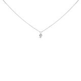 14K White Gold 3-Prong Set Heart Shaped Solitaire Lab Grown Diamond 18