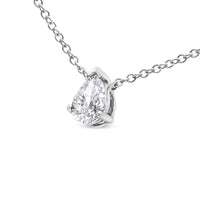 AGS Certified 14K White Gold 1/2 Cttw Diamond Pear 18