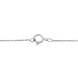 10K White Gold 1/2 Cttw Princess Cut Rhombus Drop Pendant Necklace-4 thumbnail 5