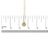 10K Yellow Gold Diamond Accent Crescent Moon Pendant Necklace-4 thumbnail 5