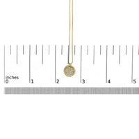 10K Yellow Gold Diamond Accent Crescent Moon Pendant Necklace