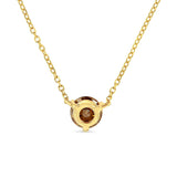 14K Yellow Gold 1/2 Cttw Martini Set Lab Grown Yellow Diamond Solitaire 18