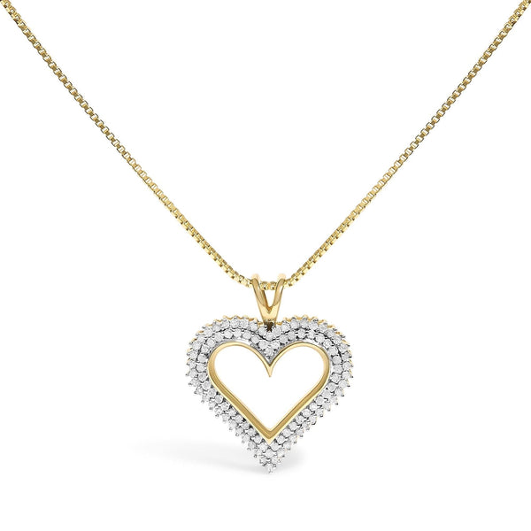 .925 Sterling Silver Diamond Heart 18
