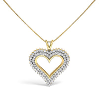 .925 Sterling Silver Diamond Heart 18