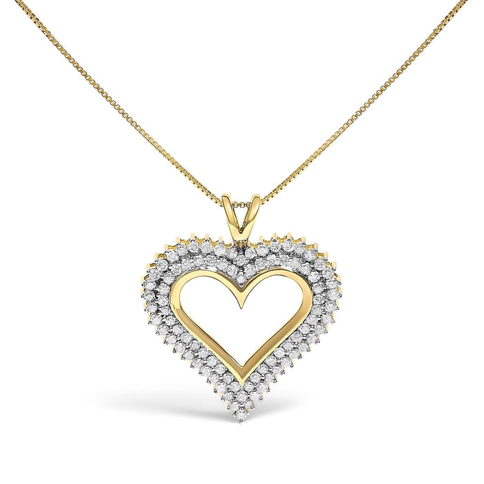 .925 Sterling Silver Diamond Heart 18
