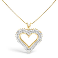 .925 Sterling Silver Diamond Heart 18
