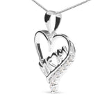 .925 Sterling Silver 1/4 Cttw Diamond  