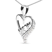 .925 Sterling Silver 1/4 Cttw Diamond  