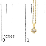 14K Yellow Gold Plated Sterling Silver 1/5 Cttw Diamond Swirl Pendant Necklace-4 thumbnail 5