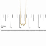 14K Yellow Gold Plated Sterling Silver Diamond Accent Floral Pendant Necklace-4 thumbnail 5