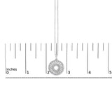 Sterling Silver 1 1/6 Cttw Diamond Openwork Medallion Pendant Necklace-4 thumbnail 5