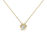 10K Yellow Gold Plated .925 Sterling Silver 1/2 Cttw Lab Grown Diamond Woven Necklace-0 thumbnail 1