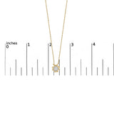 10K Yellow Gold Plated .925 Sterling Silver 1/2 Cttw Lab Grown Diamond Woven Necklace-4 thumbnail 5