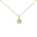 10K Yellow Gold Plated .925 Sterling Silver 1/2 Cttw Lab Grown Diamond Woven Pendant Necklace-0