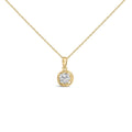 10K Yellow Gold Plated .925 Sterling Silver 1/2 Cttw Lab Grown Diamond Openwork Pendant Necklace-0