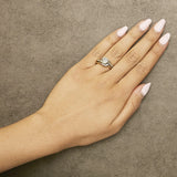 14K Yellow Gold Plated Sterling Silver 1/2 Cttw Diamond Cluster Spiral Bridal Set-2 thumbnail 3