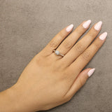 14K Rose Gold Plated Sterling Silver 1/6 Cttw Diamond Knot Cluster Ring-2 thumbnail 3